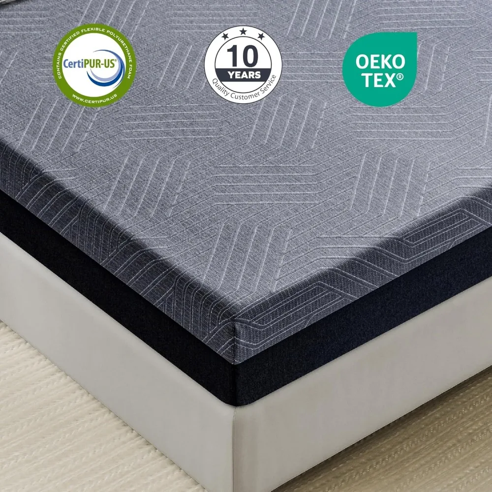 Materasso Queen in Memory Foam da 10 pollici in una scatola, materasso in Gel di rame rinfrescante per mal di schiena, prodotto negli stati uniti, certificato CertiPUR-US