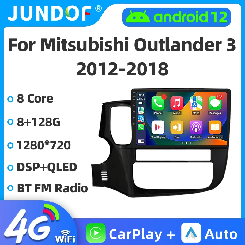 

2Din Android 12 Car Radio For Mitsubishi Outlander xl 3 2012-2018 GPS Navigation Subwoofer Multimedia Video Player Carplay