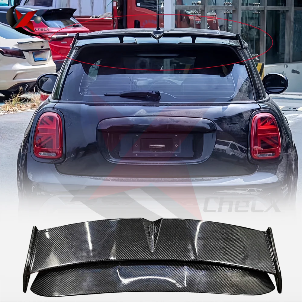 For MINI Cooper F56 2Door AG GarbinoStyle Spoiler High Quality Carbon Fiber Material 2014-2022 Rear Roof Wing Spoiler