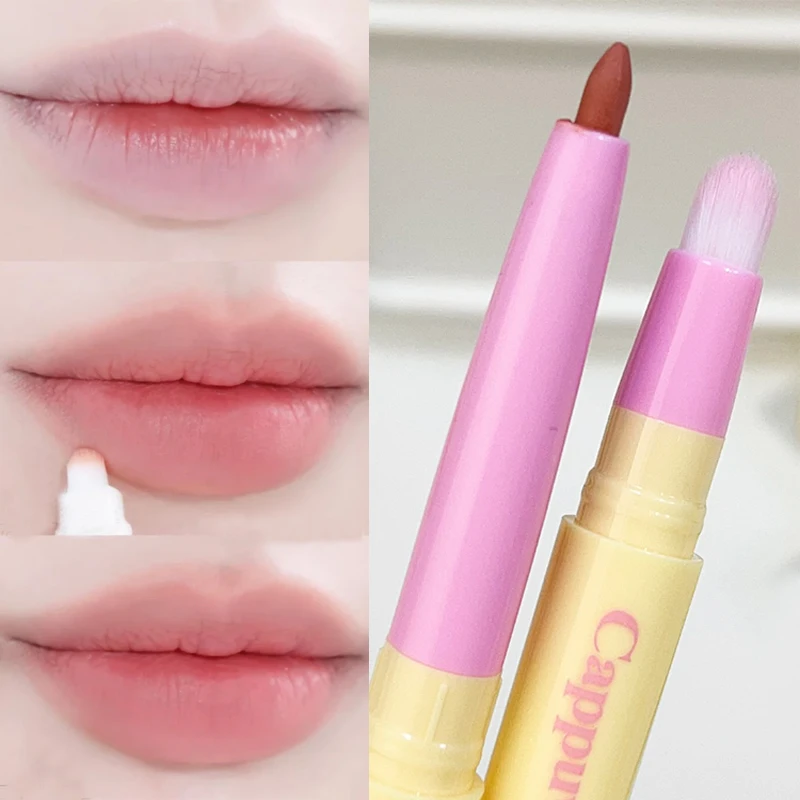 Penna per labbra liscia opaca Rossetto a lunga durata Non sbiadisce Impermeabile Tazza antiaderente Contorno labbra Contorno Trucco per labbra nude