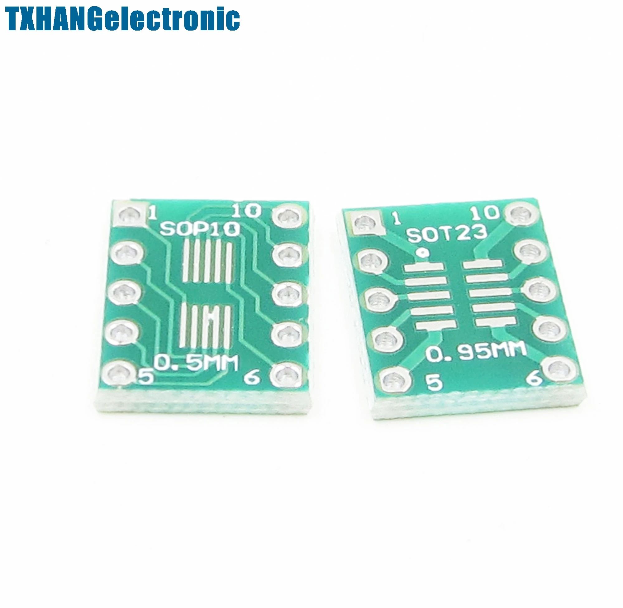 10PCS IC SOT23 SSOP10 MSOP10 UMAX to DIP 0.5/0.95mm Adapter PCB Board Converter diy electronics