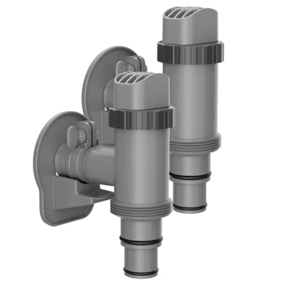 

SHAPON Above Ground Swimming Pool Plunger Valve and Swimming Pool Pipe Holder Set- Replacement Pool Accessories Compatible with