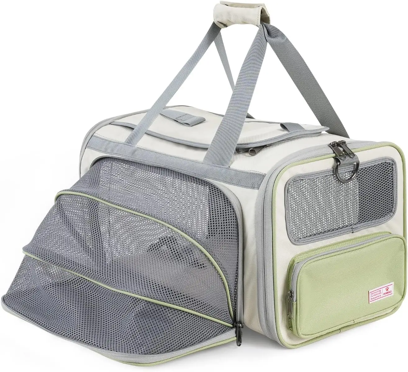 

Cat Carrier with ID Tag TSA Airline Approved Cat Carrier Soft Sided Collapsible Pet Travel Carrier Foldable Cat Travel Bag