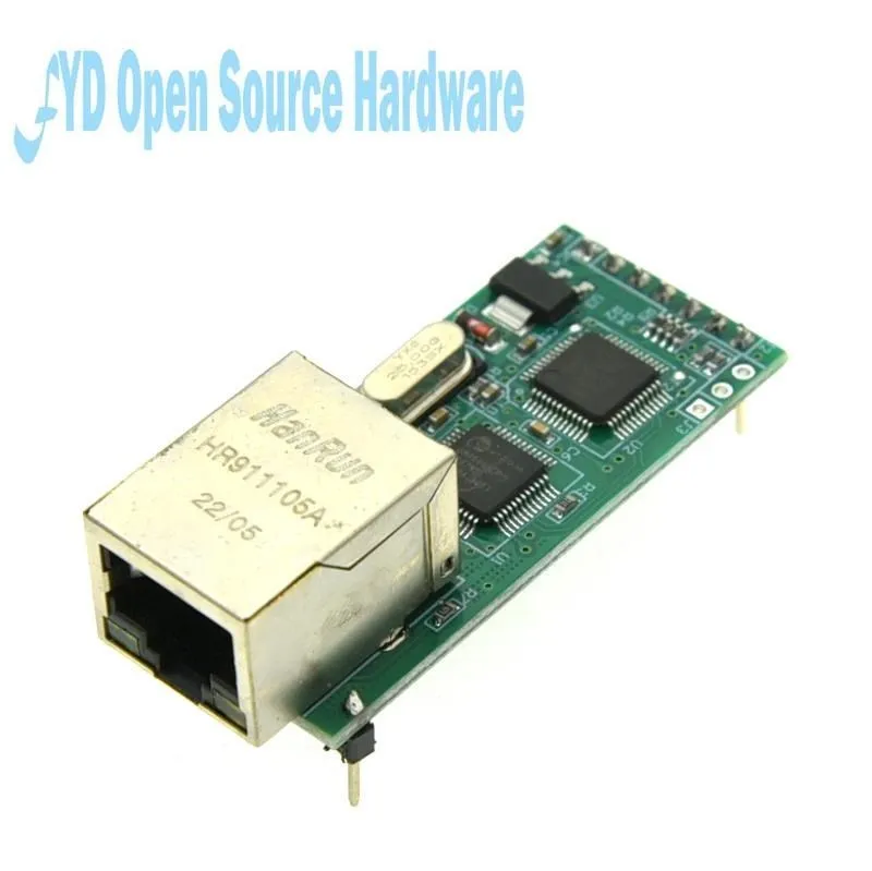 Imagem -03 - Pequeno Módulo Conversor Serial Ethernet Usr-tcp232-t2 Uart Ttl para Ethernet Módulo Tcpip Suporte Dhcp e Lorah Fs100p Usr-tcp232-t2