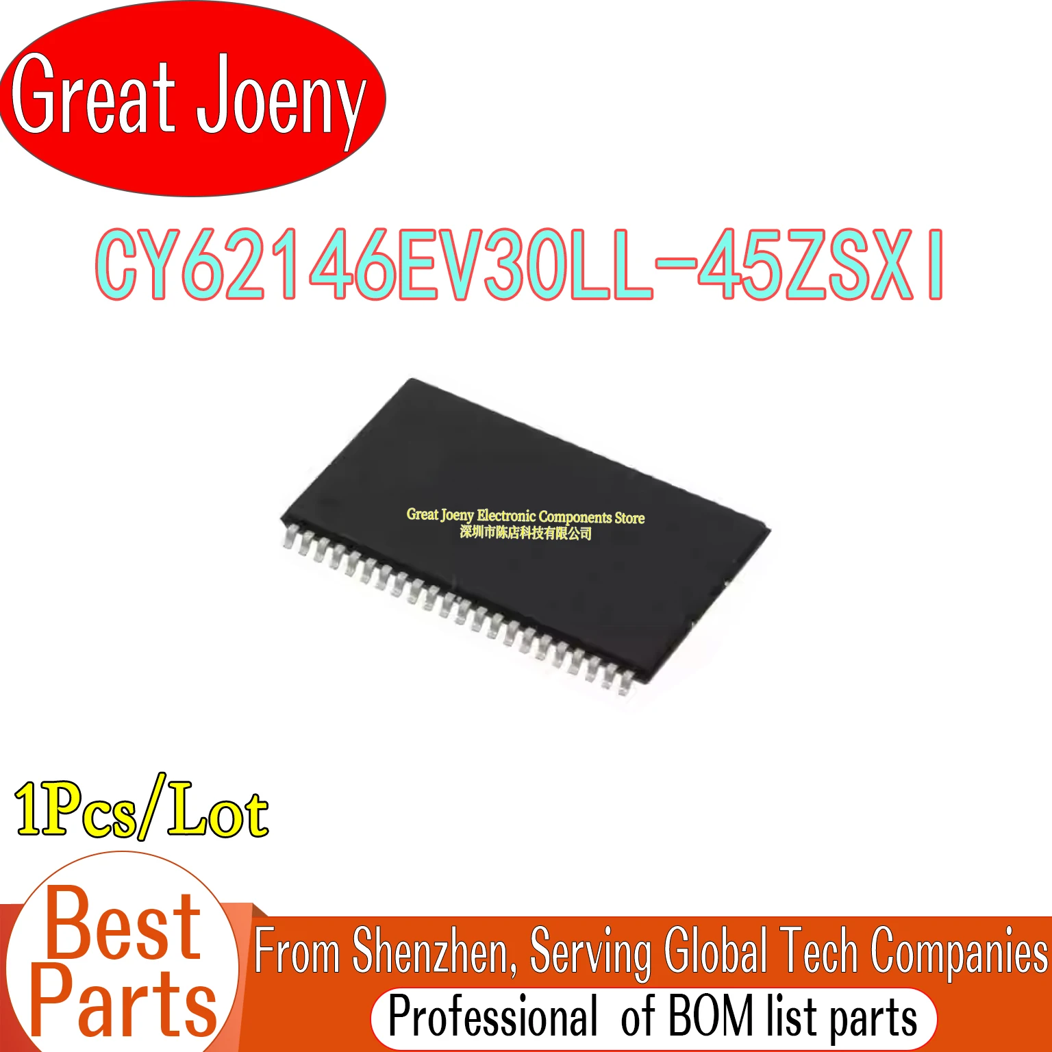 100% Brand New Original CY62146EV30LL CY62146EV30LL-45ZSXI CY62146 CY62146EV IC Chipset TSOP-44