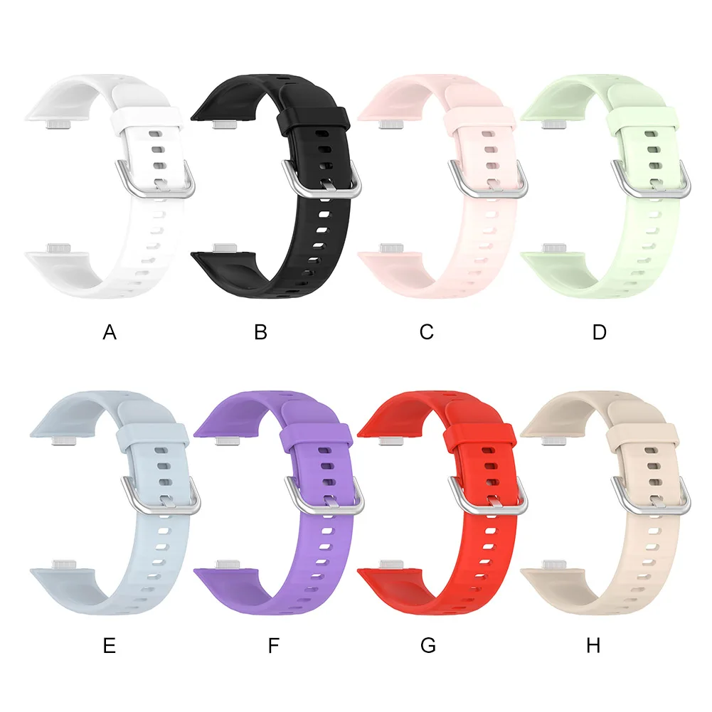 Silicone Strap Waterproof Sports Watchband Breathable Wrist Strap Adjustable Smartwatch Strap for Huawei Watch Fit 3 Smart Watch