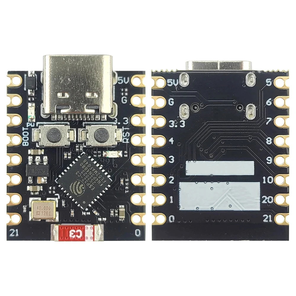 Carte de développement ESP32 C3, Mini Module Wifi BT RISC-V, processeur monocœur 32 bits type-c 16 broches ESP32-C3
