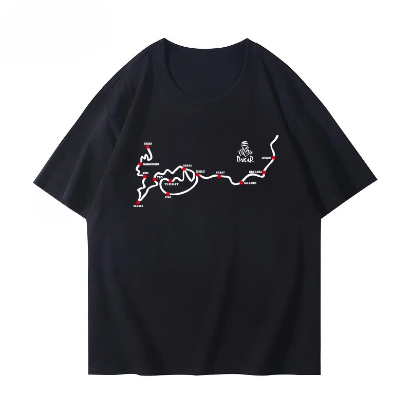 

2025 New Dakar Rally Short Sleeve 2025 Off-road E Car Truck Motorcycle Team Race Commemorative Clothing T-shirt Men's Top Tshirt