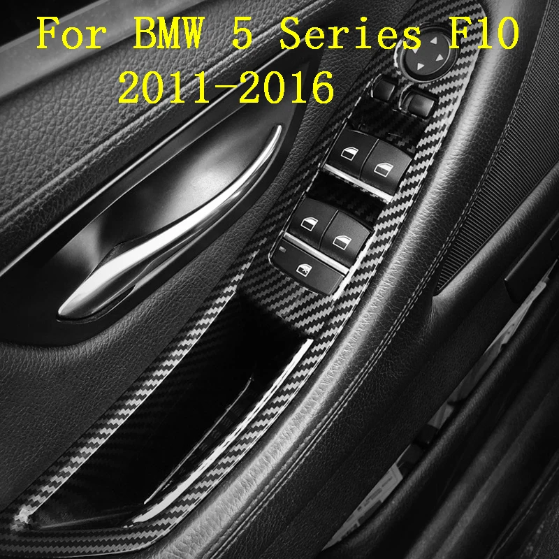 

LHD Car Interior Door Handles Panel Pull Trim Inner Handle Cover Car Styling For BMW 5 Series F10 Accessories 2011 to 2016