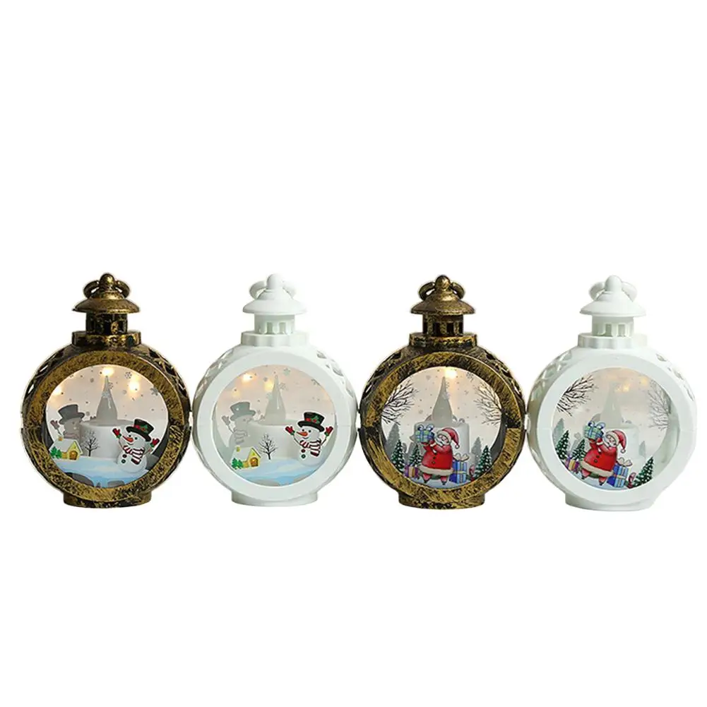 Lighted Christmas Snow Globe Lantern Battery Operated LED Night Light With Hook Christmas Tree Ornaments Gif T Ideas