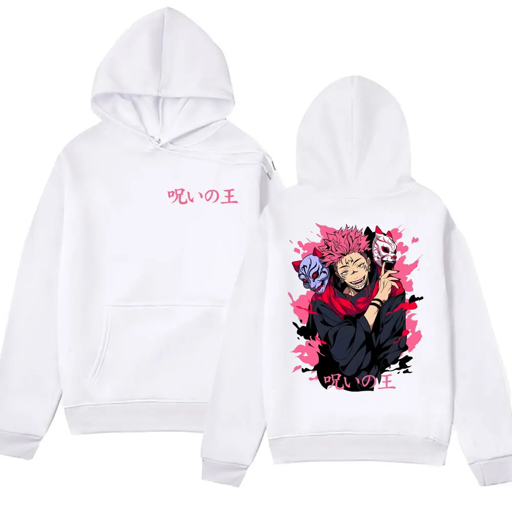 2024 Spring/Autumn Jujutsu Kaisen Hoodie Wool Pullover Ryomen Sukuna Manga Hoodie Anime Stickers Street Wear Popular Hoodie