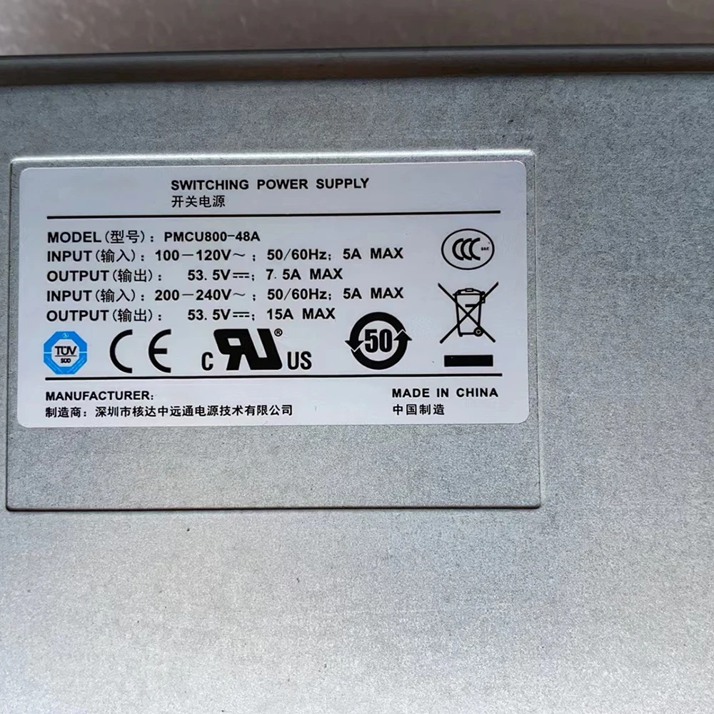 Switch Power 800W AC Power For HUAWEI PMCU800-48A