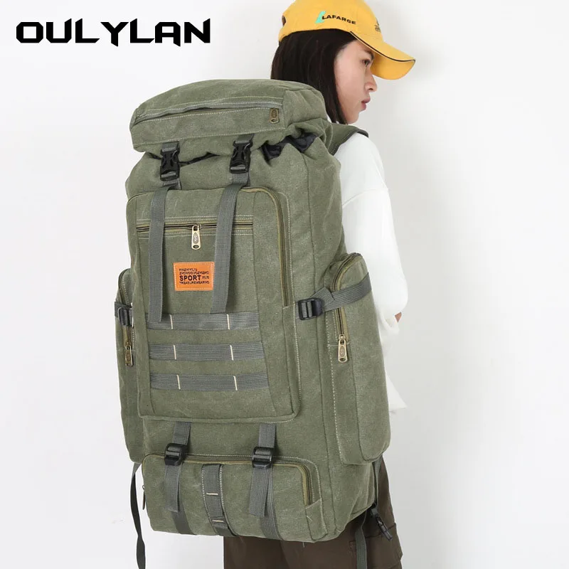 

80L 600D Nylon Waterproof Trekking Hunting Bags Backpack Outdoor Rucksacks Outdoor Training Molle Tactical Knapsacks