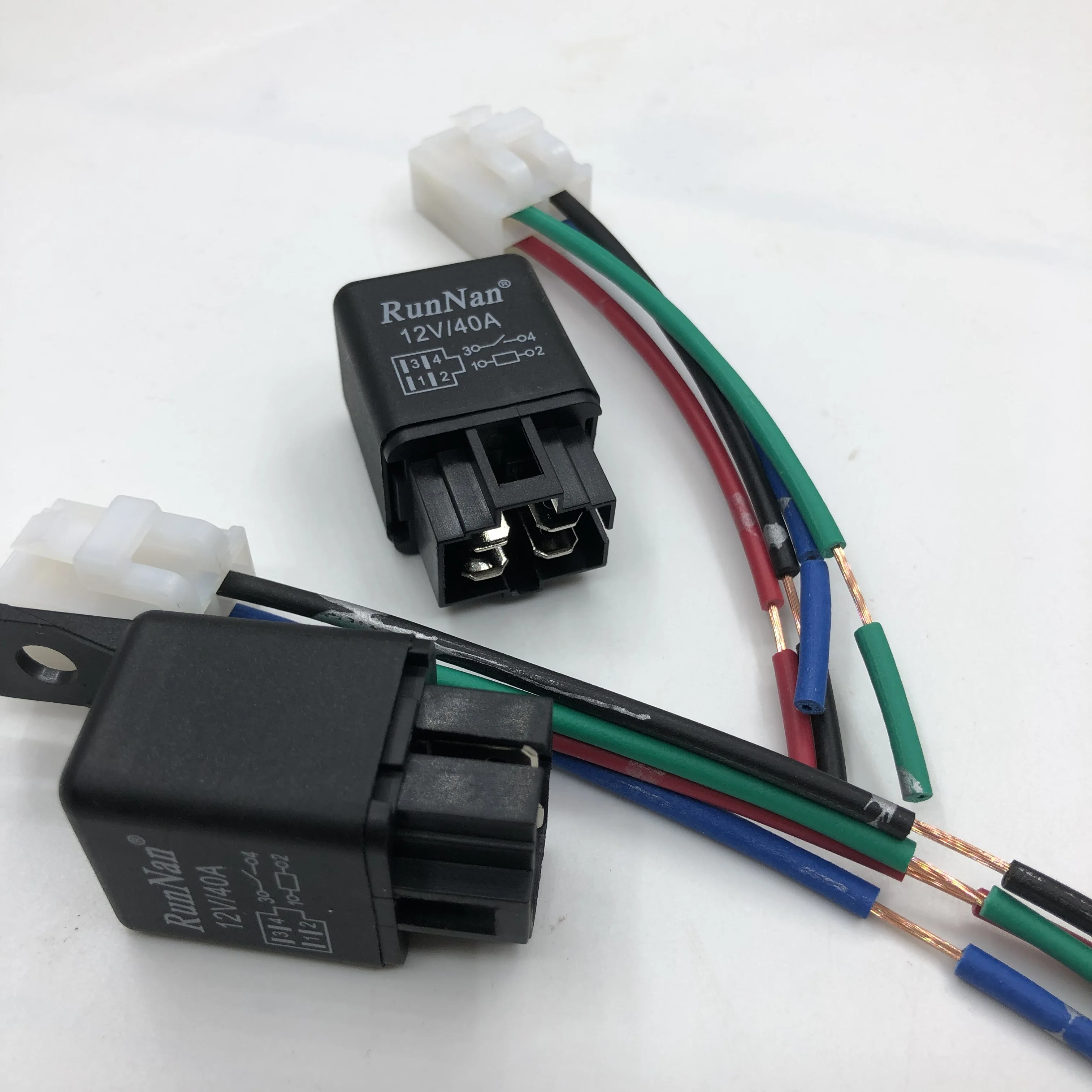 Automobile air conditioning compressor relay 12V/24V/40A four-pin high-power horn modified universal relay