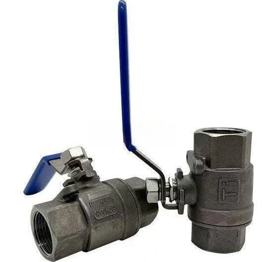 Titanium Alloy Two-piece Internal Thread Ball Valve Q11F-16TA2 Titanium Wire Buckle Ball Valve Corrosion-resistant Switch Valve