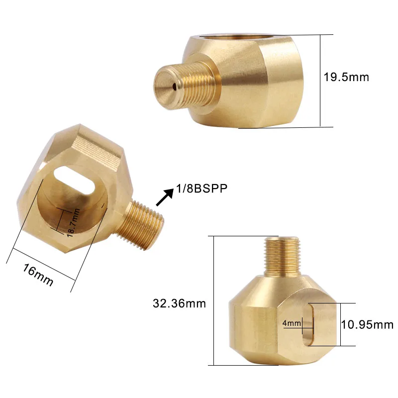 HPA1/8BSPP Air Charging Filling Quick Adapter Adaptor Probe Connector For S200 S400 S410 S510 PUSH SNAP ON Air Paint Soft Ball