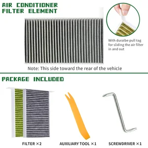 Autoklimaanlagenfilter, Aktivkohleersatz, Tesla -Modell 3 -Einstellung, Modell Y, 2 PCs 12 Hauptverkaufsluftfilter - №11