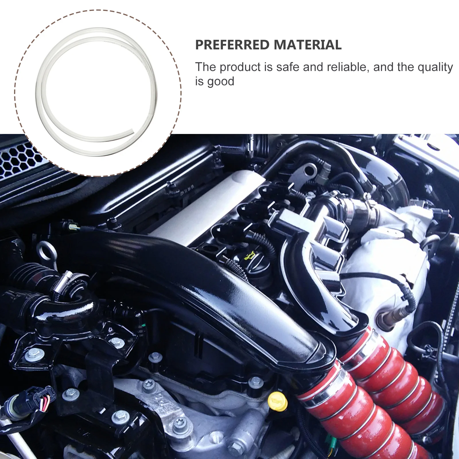 

3Pcs Transparent Polyurethane Oil Injection Hose High Quality Fuel Line Pipe Motorcycle Durable Anti-Abrasion Vehicle