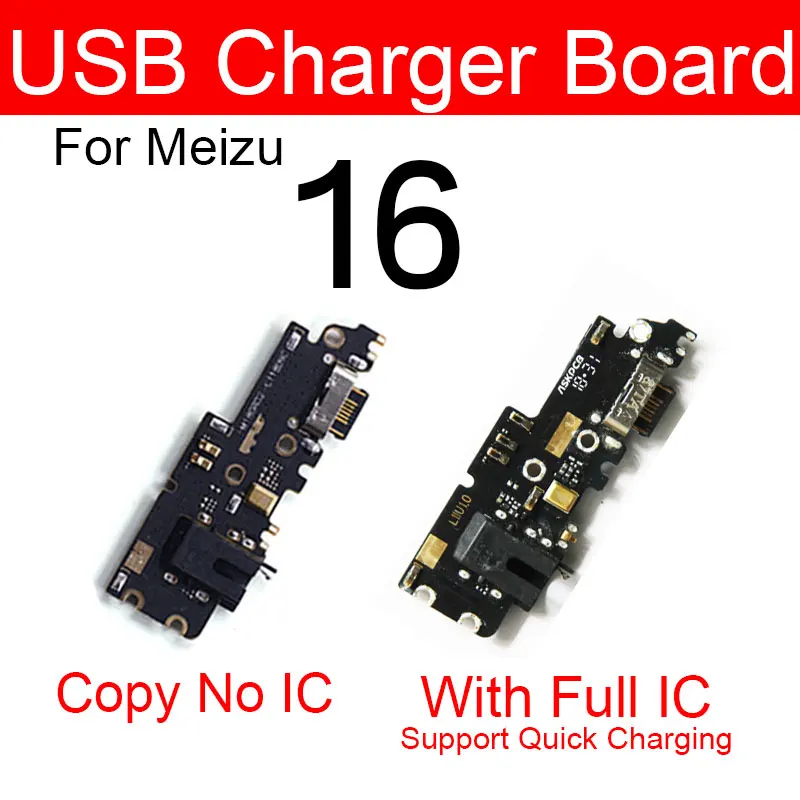 Usb Charger Jack Prot Board For Meizu 16 16th Plus 16T 16X 16XS 16s Pro Chargring Plug Dock Board Flex Cable Replacement Parts