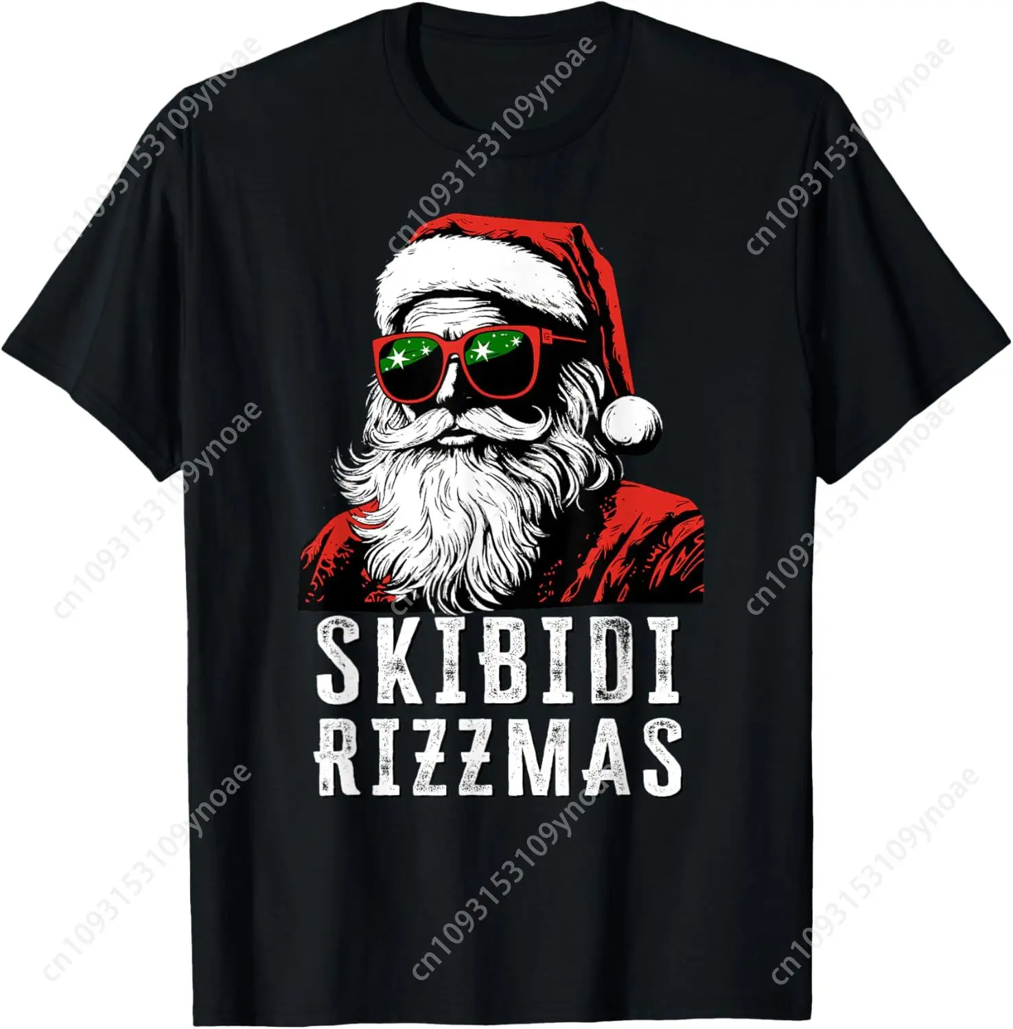 Skibidi Rizzmas Christmas Rizz Santa Claus Charisma Cool TShirt Man Women Cotton Tee Soft Shirt Breathable Top Short Sleeves