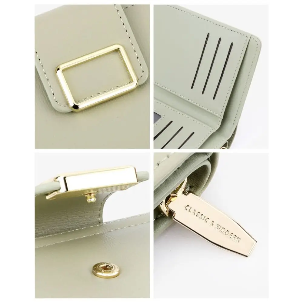 Fashion PU Multiple Card Positions Wallet Minimalist Ultra Slim Handheld Bag Exquisit Causal Card Package Girl