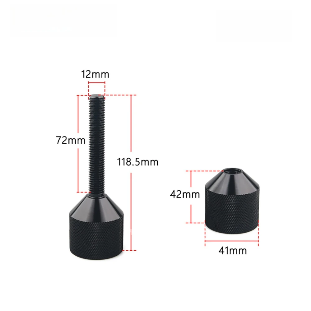 2 Pcs 1-1/8in Two Hole Pins Set Threaded 2 Hole Flange Alignment Pin Pipefitter Tools for 150LB Flanges From 1/2in-14in