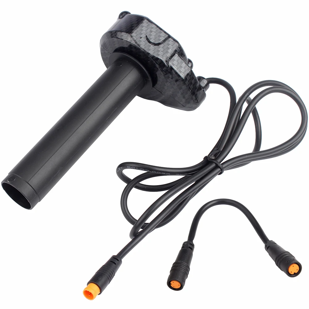 Full Twist Ebike Throttle Grip,3‑Pin Surron Style 12V‑72V Throttle Kit For Macfox X1 Lectric XP4 Happyrun‑Boom Freego Heybike