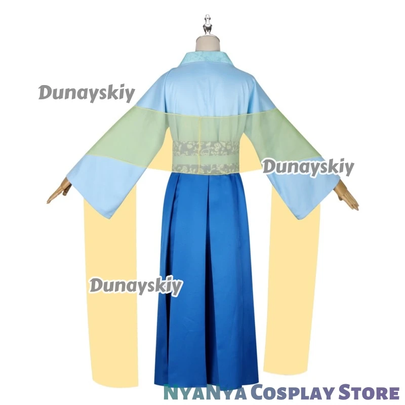 يوميات الصيدلي ماوماو الأخضر هانفو أنيقة التقليدية أنيمي تأثيري كوسبفريه هانفو نمط هانت تأثيري كوسبفليري بدلة جديدة