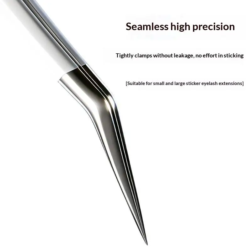/YOV/1pc Stainless Steel Curved Stickers Tweezers Anti-static High Precision Hand Account Craft Tweezers Cartoon Style
