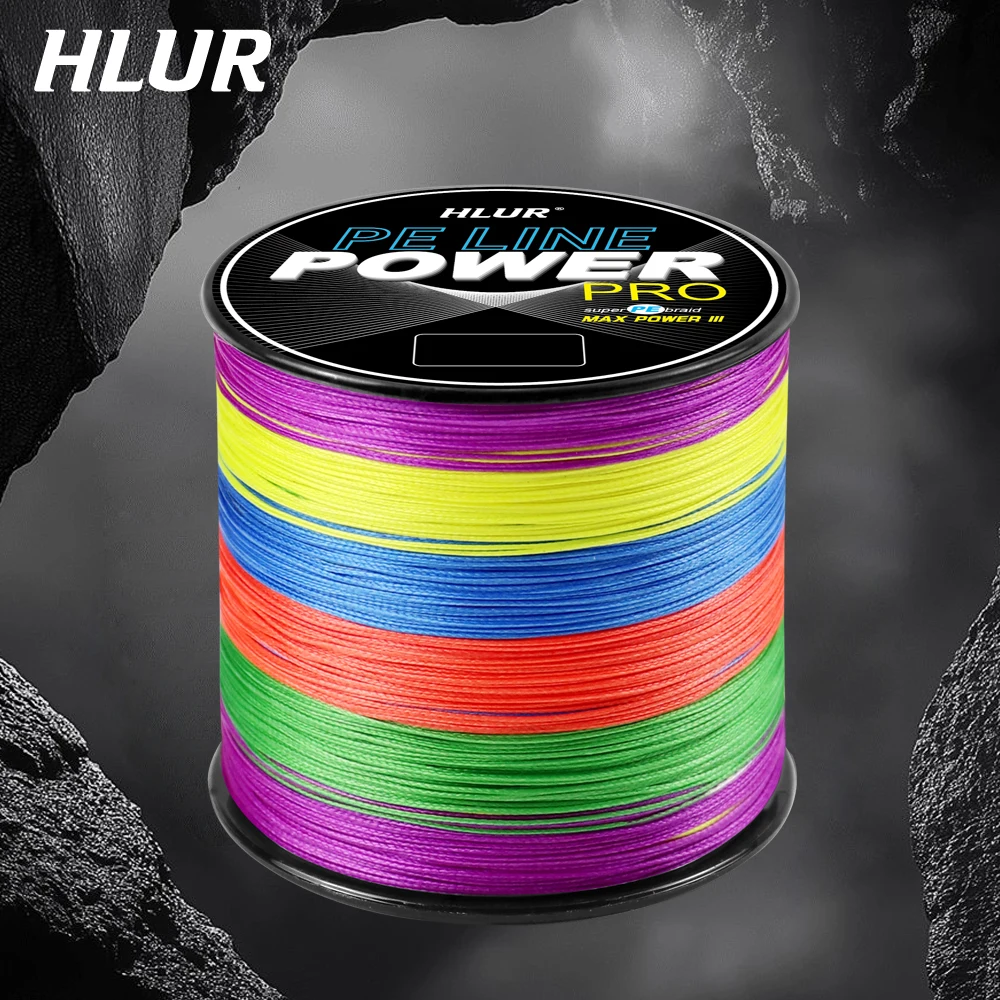 HLUR 8 brins 300M 500M 1000M PE tressé ligne de pêche 12-100LB ligne de pêche Multifilament ligne de pêche à la carpe Super lisse