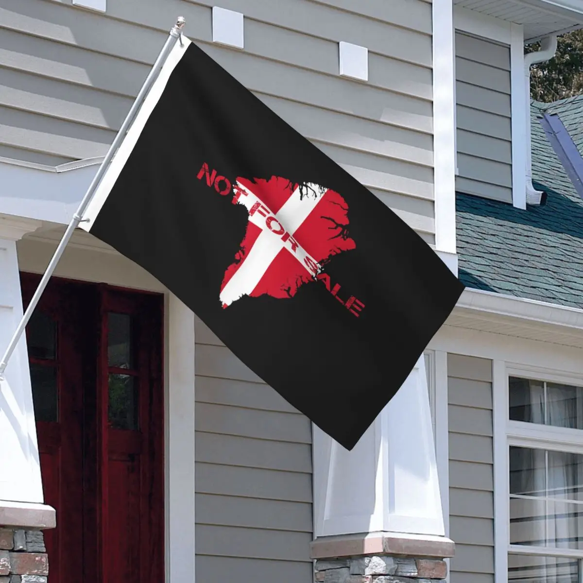 Denmark Greenland Not For Sale Flags Double Sided Indoor Outdoor Banner Polyester Home Room Dorm Wall Decor 3x5 FT