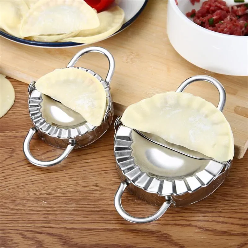 Dumpling Tools Jiaozi Maker Mould Eco-Friendly Pastry Stainless Steel Kitchen Tools Dough Cutter for Kitchen Making Tools