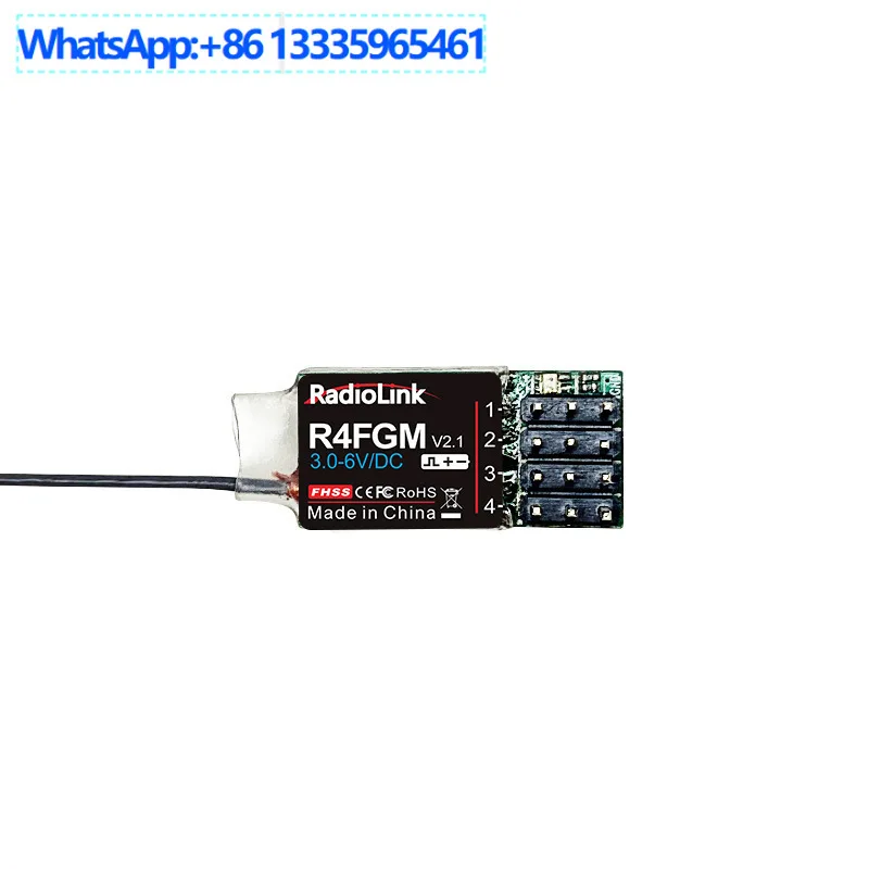 

Ledi R4FGM mosquito car mini 4 channel gyroscope 400m receiver working voltage 3-10V gun control receiver