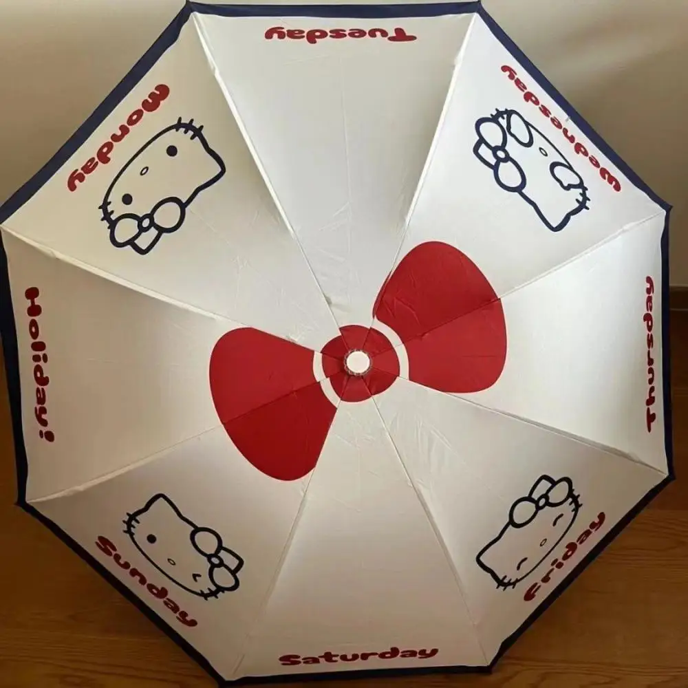 Sanrio Hello Kitty Fully Automatic Umbrella Cartoon Cute Girl Sun Umbrella Sunny and Rainy Dual-Use Sunscreen Uv Protection