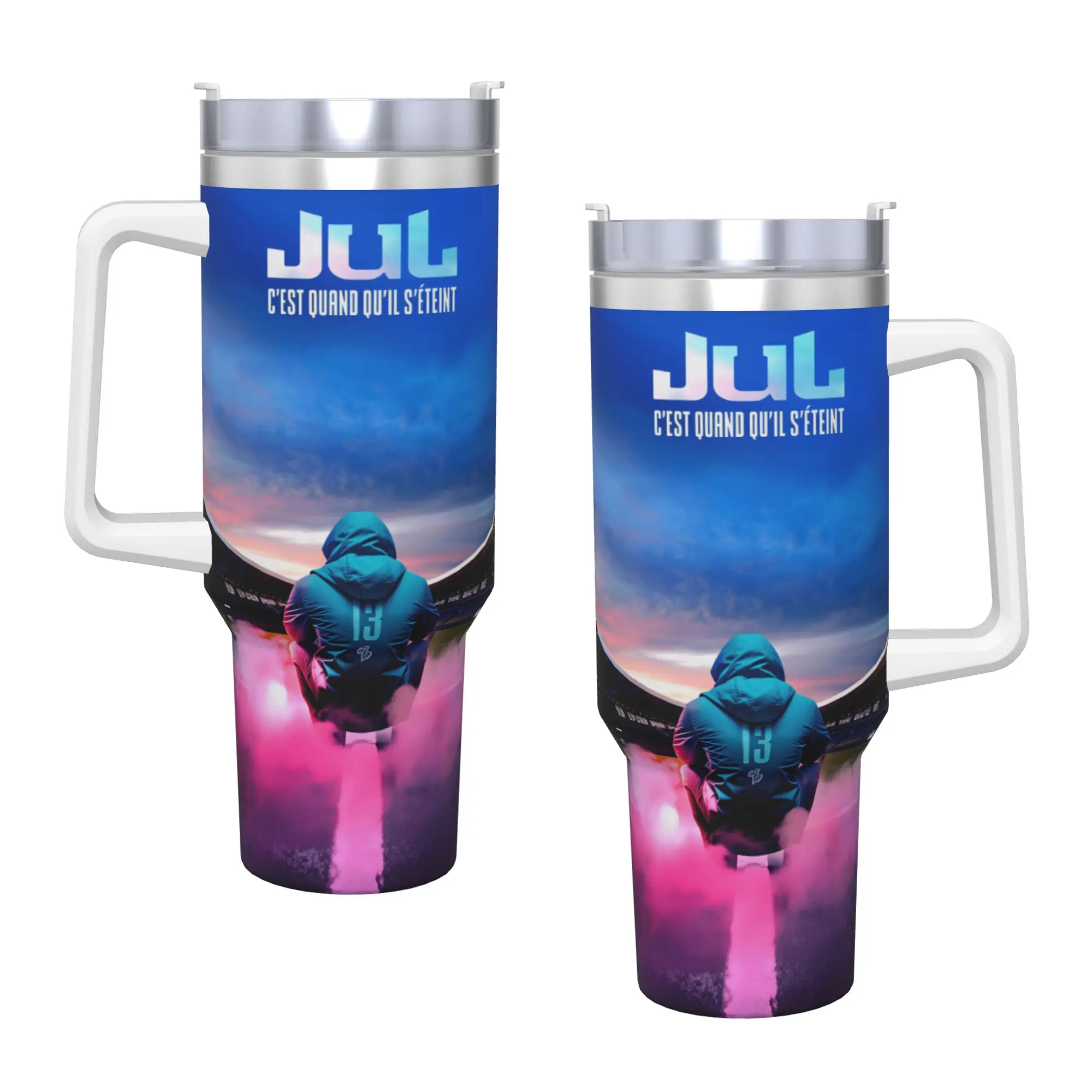 Rapper JUL Tumbler  Hot Drinks Water Bottle Keep Heat Stainless Steel Coffee Mug Custom Travelist Car Mugs
