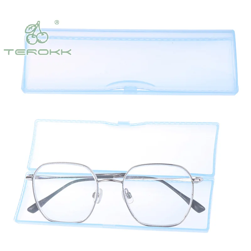 Transparent Plastic Sunglasses Case For Glasses Portable Hard Sun Glasses Case Protector Box Students Reading Glasses Case Boxes