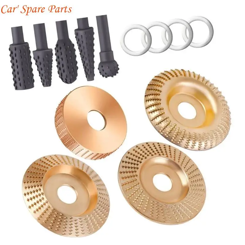 Y4UA หลายขนาดไม้แกะสลัก Disc & Burr ชุดโลหะบดเครื่องมืออัพเกรดเพื่อเพิ่มประสิทธิภาพงานไม้