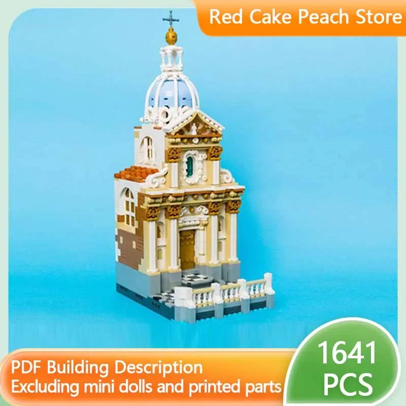 

Popular Medieval Castle Model MOC Building Sleepless Night Bay Chapel Modular Technology Gift Holiday Assemble Children Toy Suit