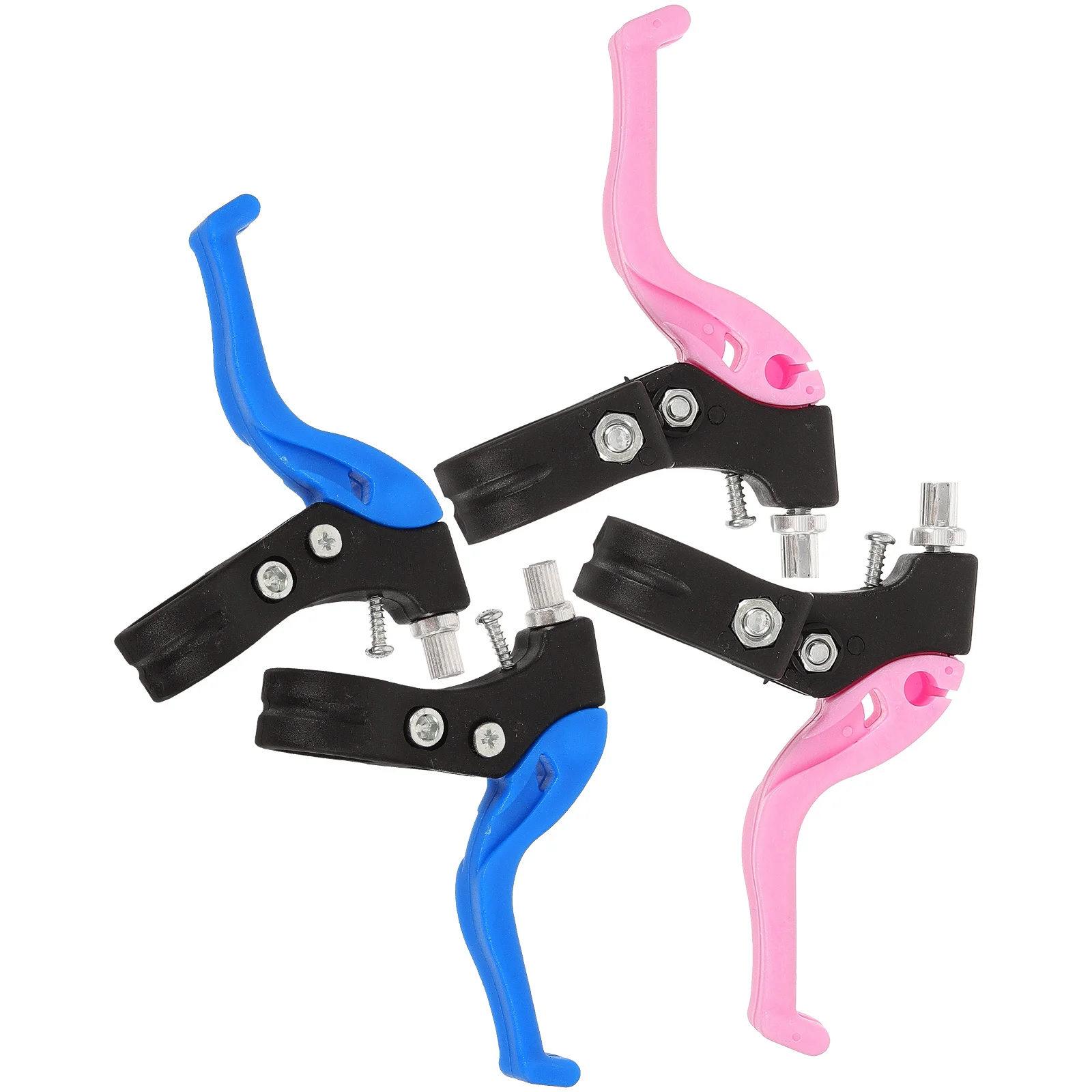

2Pairs Bicycle Brake Levers Lightweight Metal Plastic Handlebar Brakes Smooth Operation Emergency Safety Bike Accessories