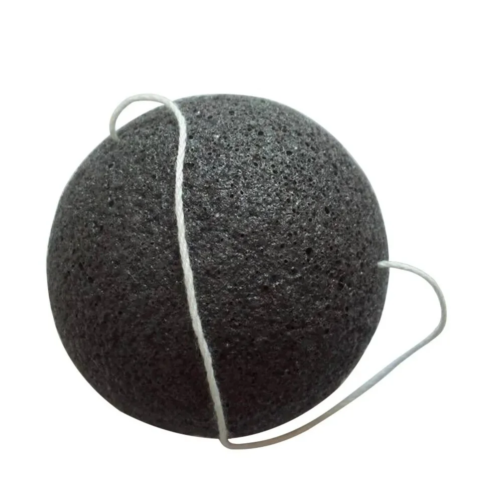 Konjac Sponge for Face Washing Round Natural Fiber Facial Cleansing Exfoliator Soft Texture Bathing Puff Cleanser