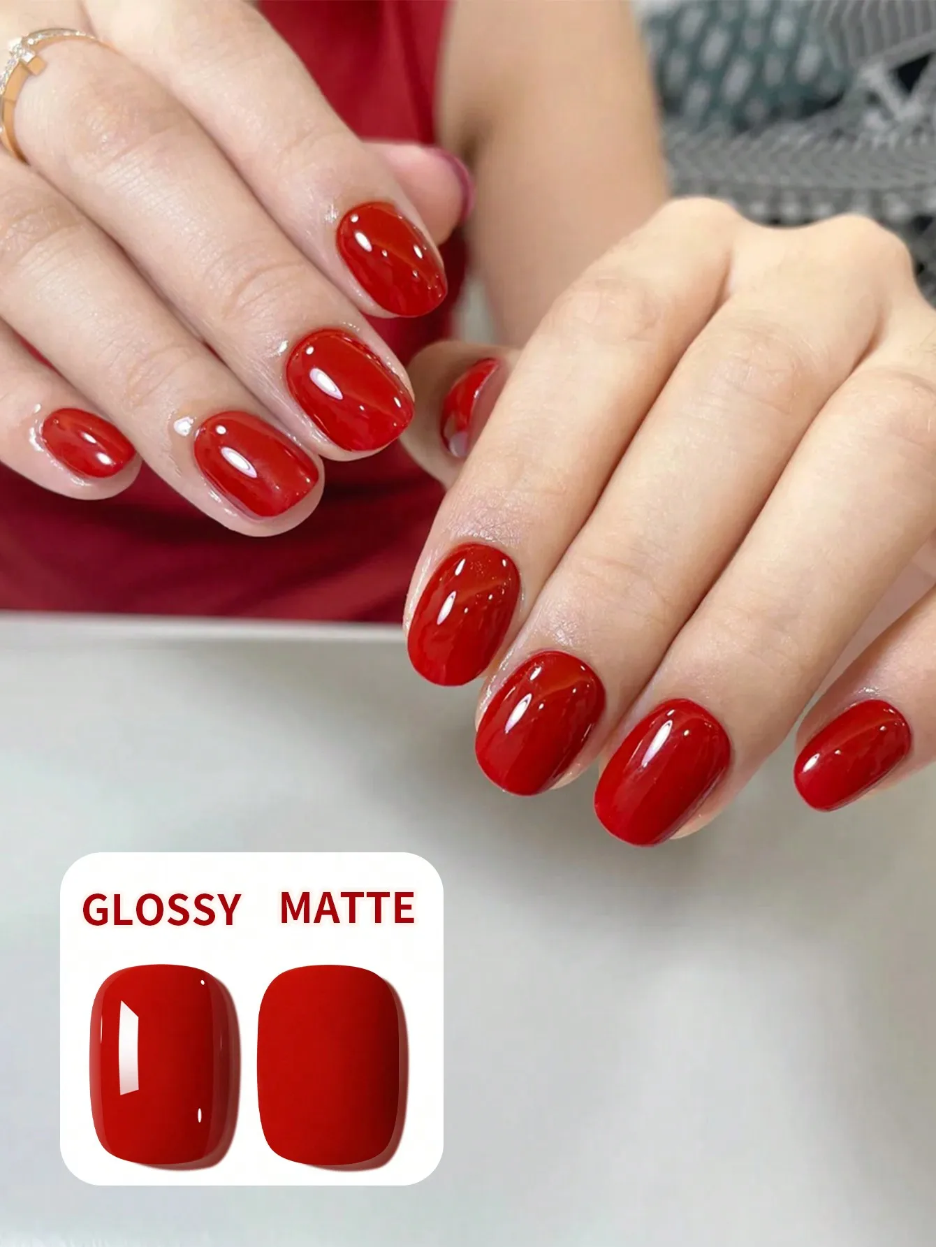 1Pc 15ML Red Gel Pure Nail Polish Gel Nail Add Semi-Permanent Soak Off UV LED Construction Gel Varnish