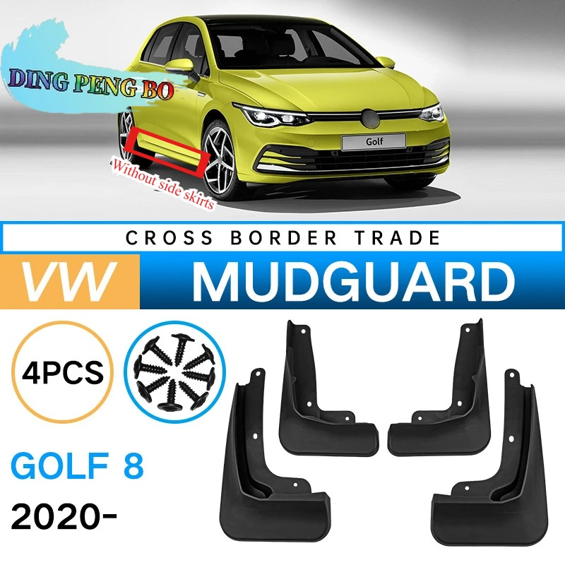 For Volkswagen Golf 8 MK8 R-Line GTD GTI 2020-2024 4PCS Front Rear Mud Flaps Splash Guards Fender Car Accessories
