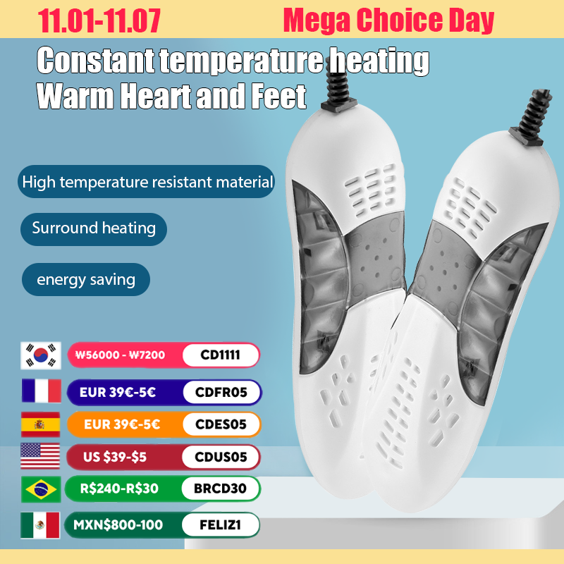  18W EU/US Plug Race Car Shape Light Shoe Dryer Foot Protector Boot Odor Deodorant Dehumidify Device Household Shoes Drier Heater 