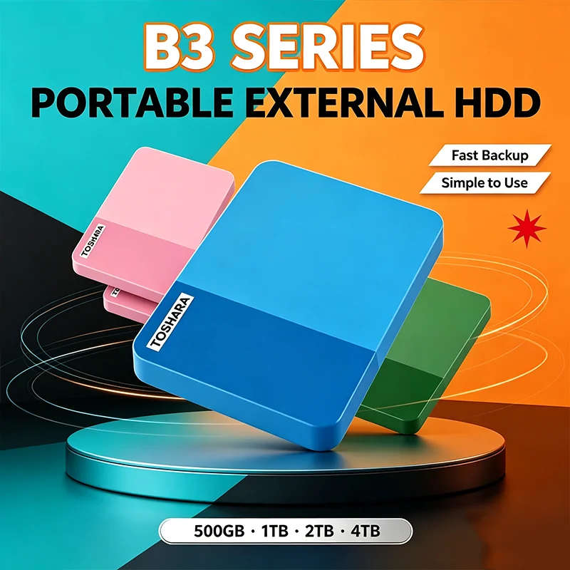 Portable External Hard Drive High Speed Disk For Laptop Desktop Mac Android Phone Mobile Data Backup New Multi-color selection