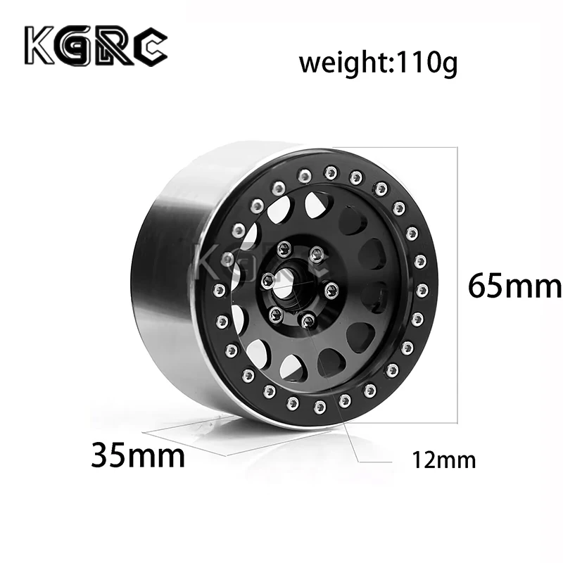 RC 4PCS 2.2 Aluminum Alloy Wheel 65MM for 1:10 RC Rock Crawler Axial SCX10 SCX10 II 90046 90047 TRX-4 TRX4