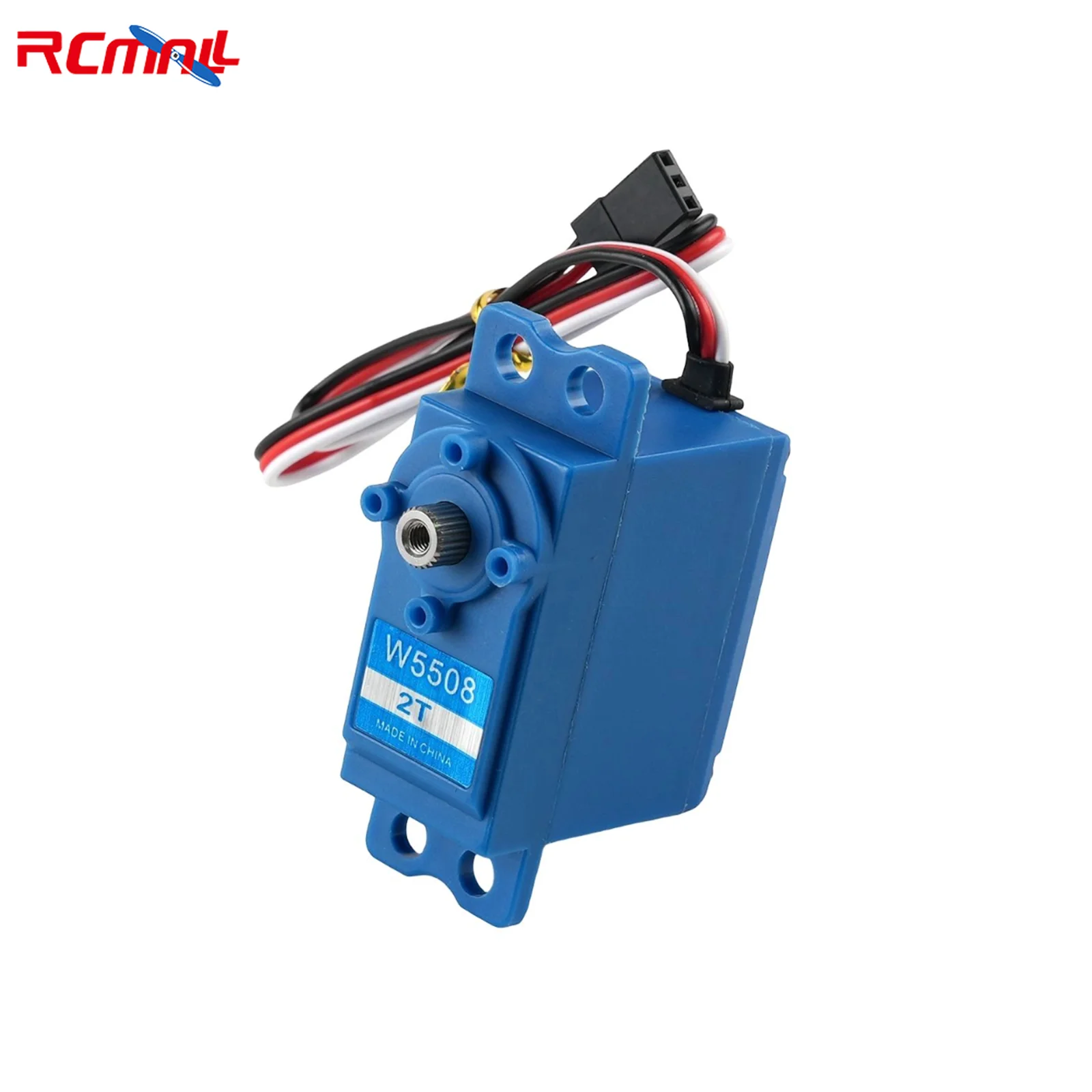 JX Servo W5508-2T 6.0V 8KG High Speed Sail Winch Servo Metal Gear 360 Degree Digital Servo for Competition RC Boat Yacht