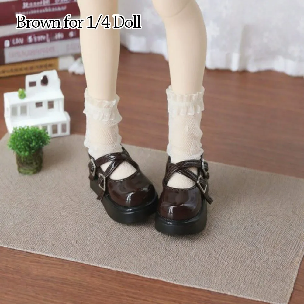 Fashion Shoes Sexy Cute Princess High Heels DIY Accessories PU Leather Play House Shoes for 1/3 1/4 BJD 45/60cm Dolls