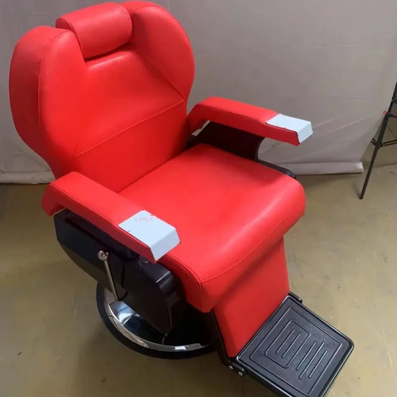 Morden Black Luxury Barber Chair Barbershop Salon Equipment Beauty Hair Salon Chair Heavy Pump Men's Salon Vintage
