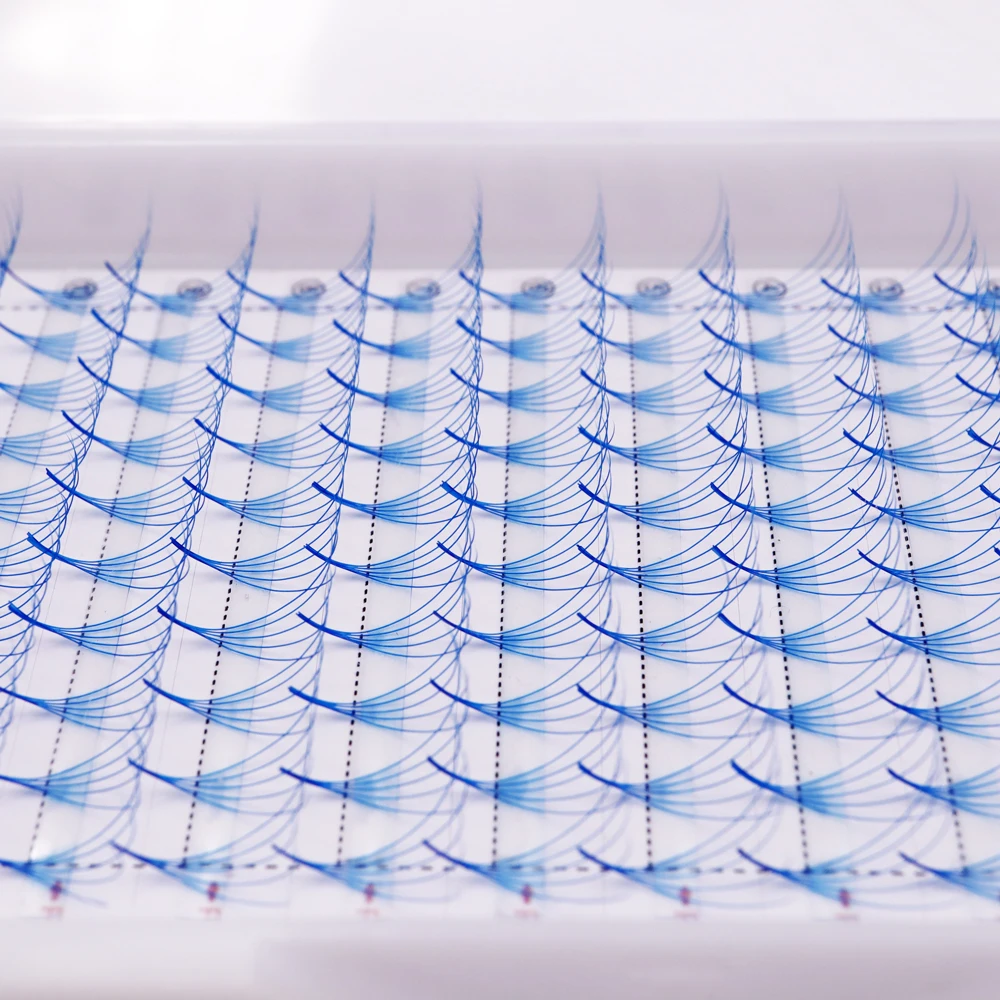 CMICC 120-Fächer, 6D, 10D, bunt, blau, lila, braun, rosa, vorgefertigte Volumenfächer, Wimpern, spitze Basis, Volumenfächer, Wimpernverlängerungen – Detail 5