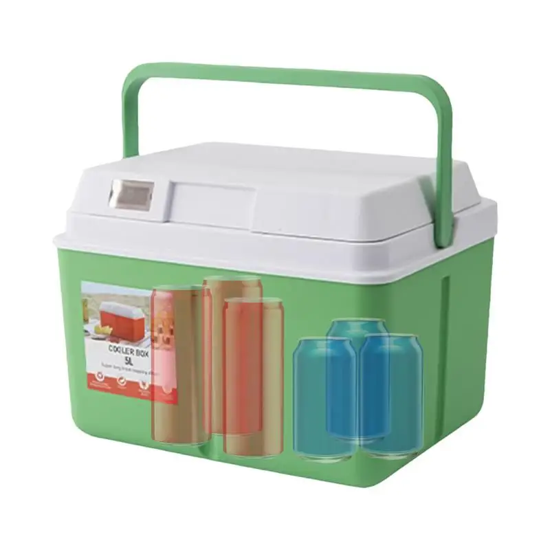 Small Ice Chest Large Capacity Portable Camping Cooler With Temperature Display Multifunctional Insulated Leakproof Camp Kitchen